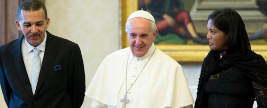 President Carmona meets with His Holliness Pope Francis