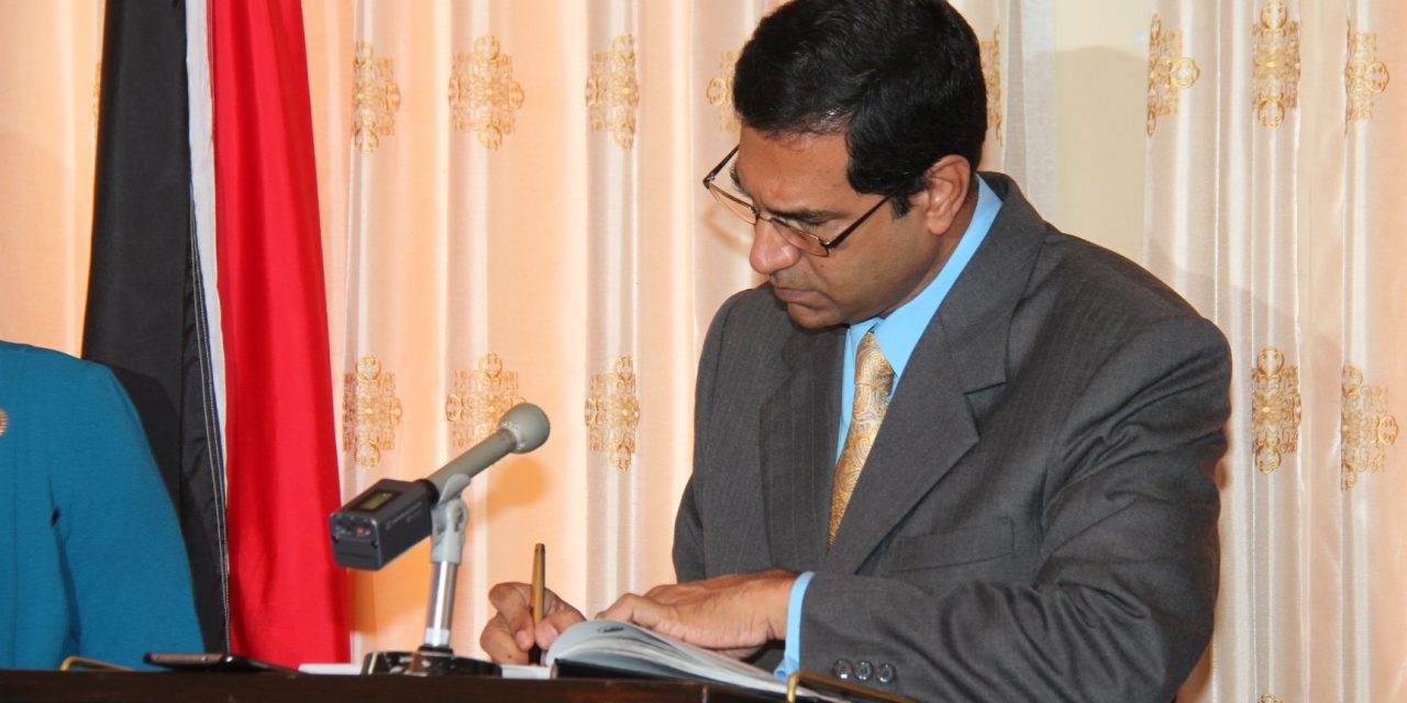 Swearing-in of the Hon. Mr Justice Peter Jamadar, J.A. to the Caribbean Court of Justice