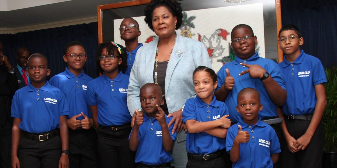 The LEGO Club of Trinidad and Tobago Visits President Weekes