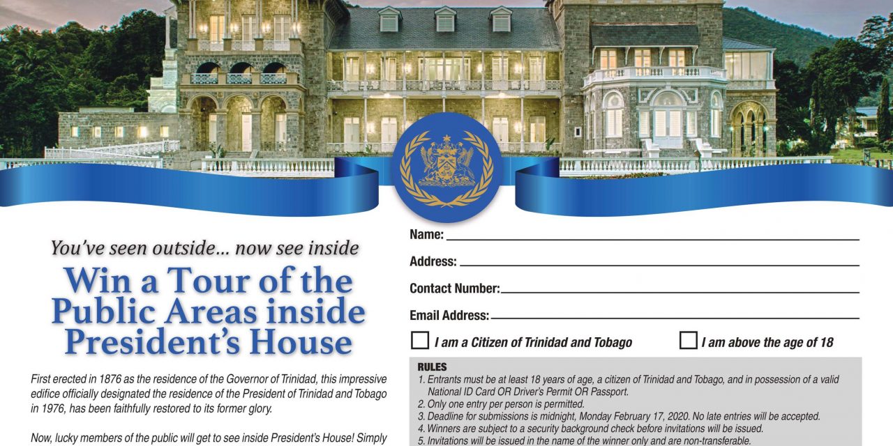 Win a Tour of the Public Areas Inside President’s House!