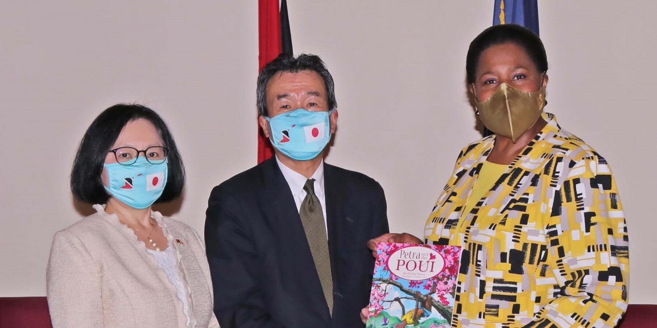 Her Excellency receives the Ambassador of Japan