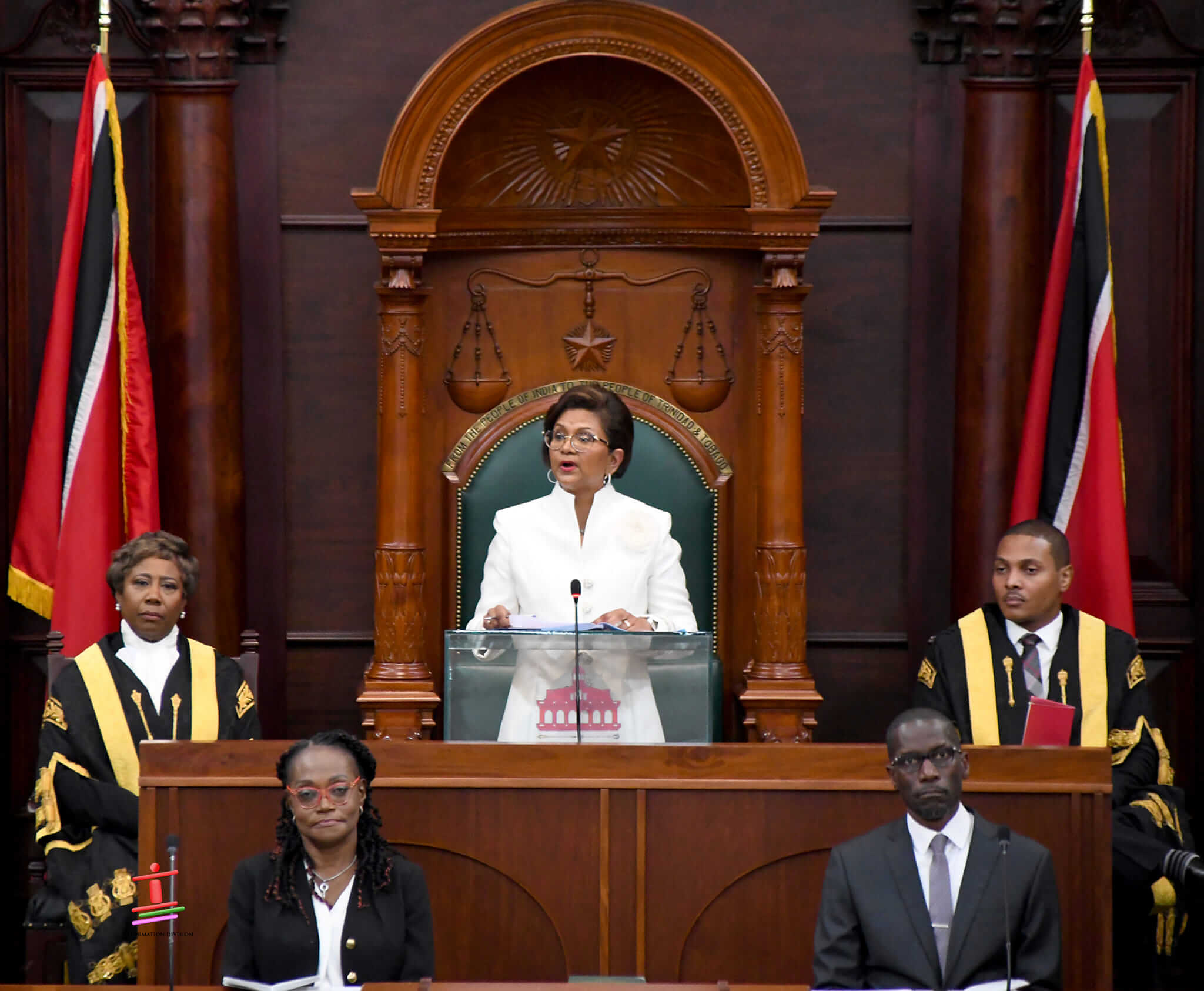 Her Excellency Addresses the Ceremonial Opening of the Fourth Session of the Twelfth Parliament of the Republic of Trinidad and Tobago