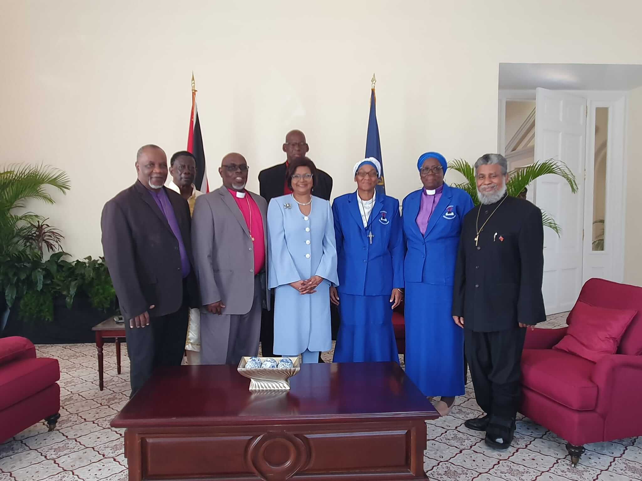 Her Excellency receives The National Congress of Incorporated Spiritual Baptist Organisations of Trinidad and Tobago