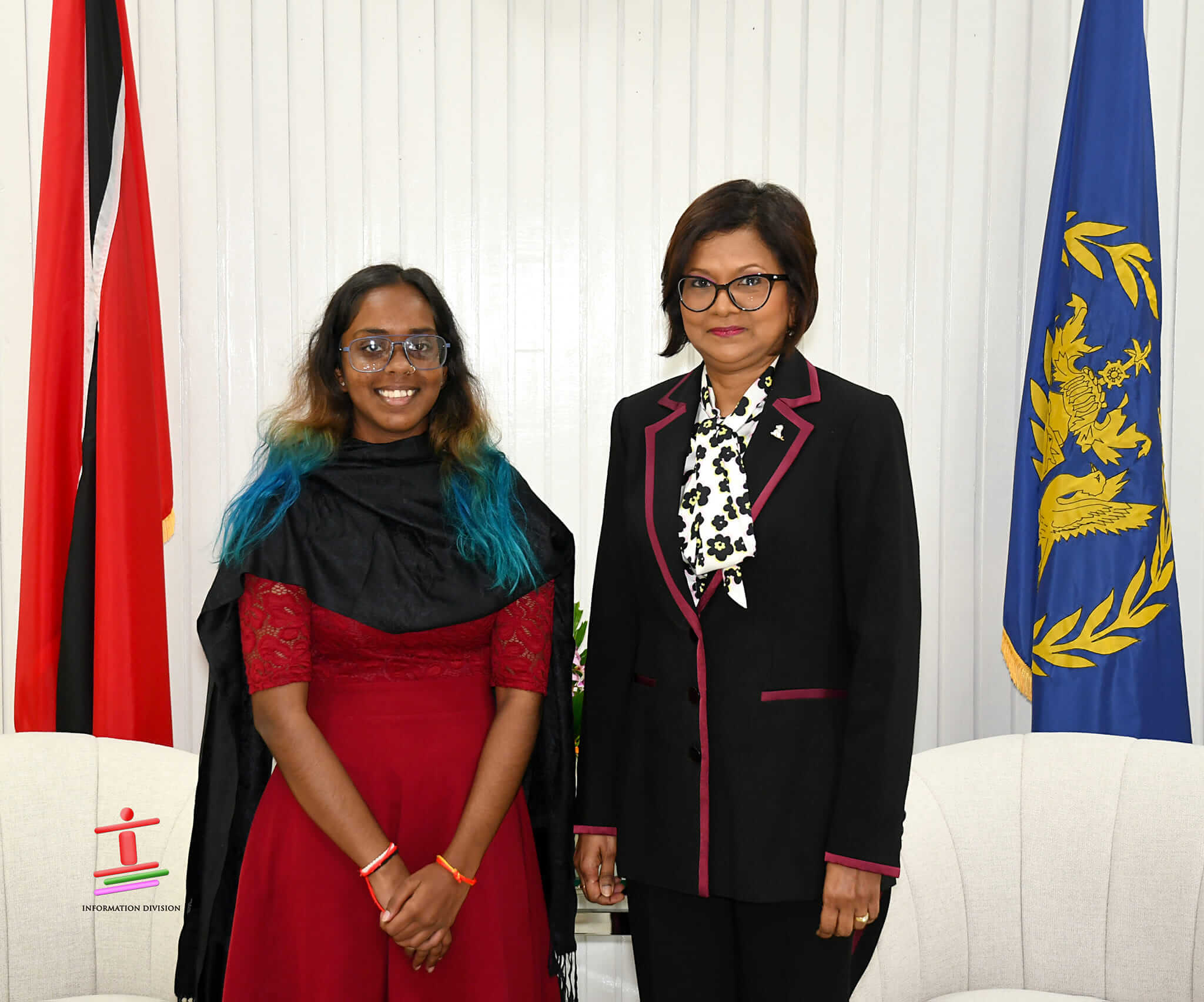 Her Excellency receives Commonwealth Young Person of the Year 2023, Maya Kirti Nanan