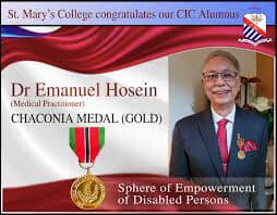 Condolences on the passing of Dr. Emanuel Hosein