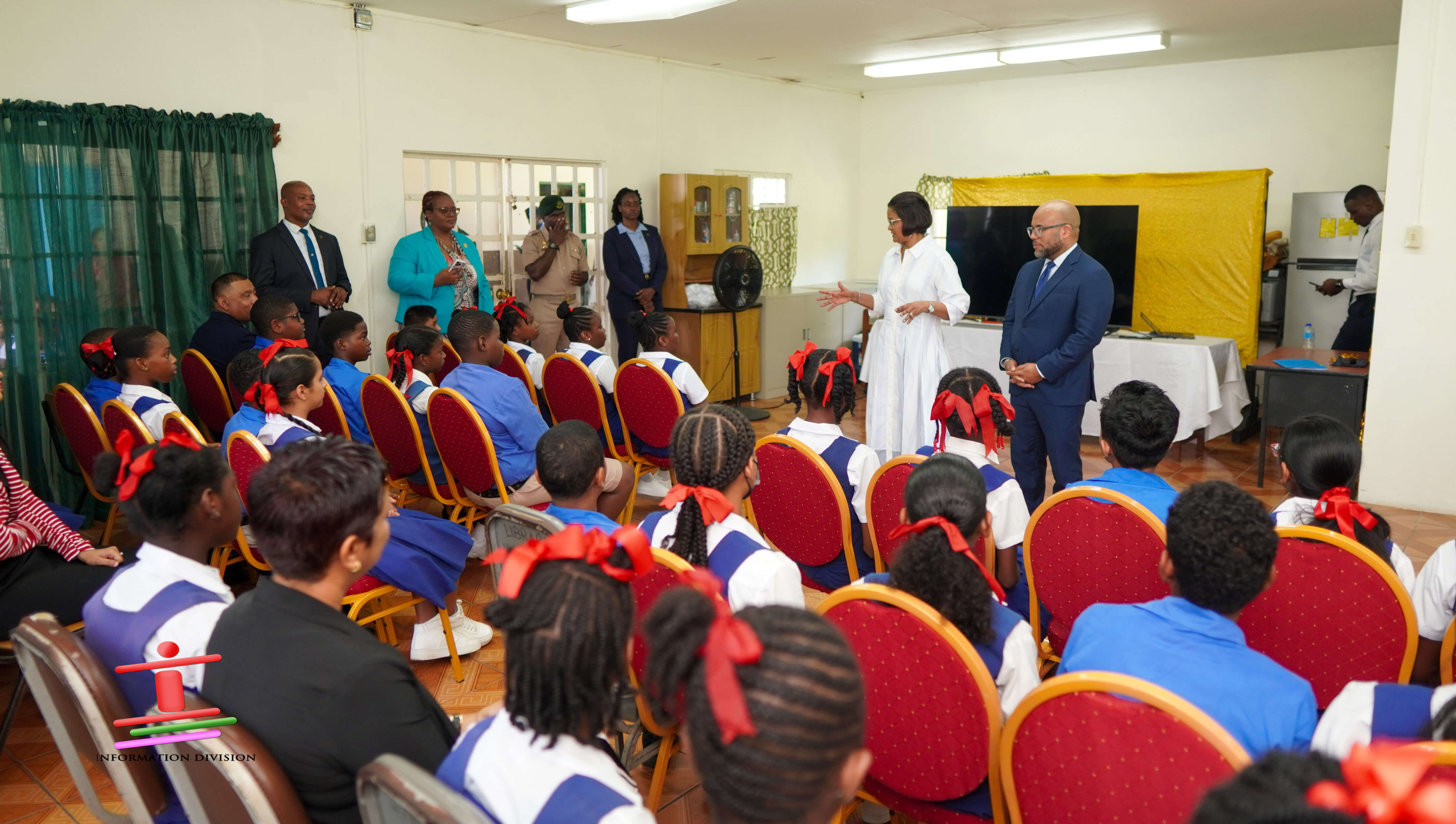 Their Excellencies visit Four Schools in Gasparillo