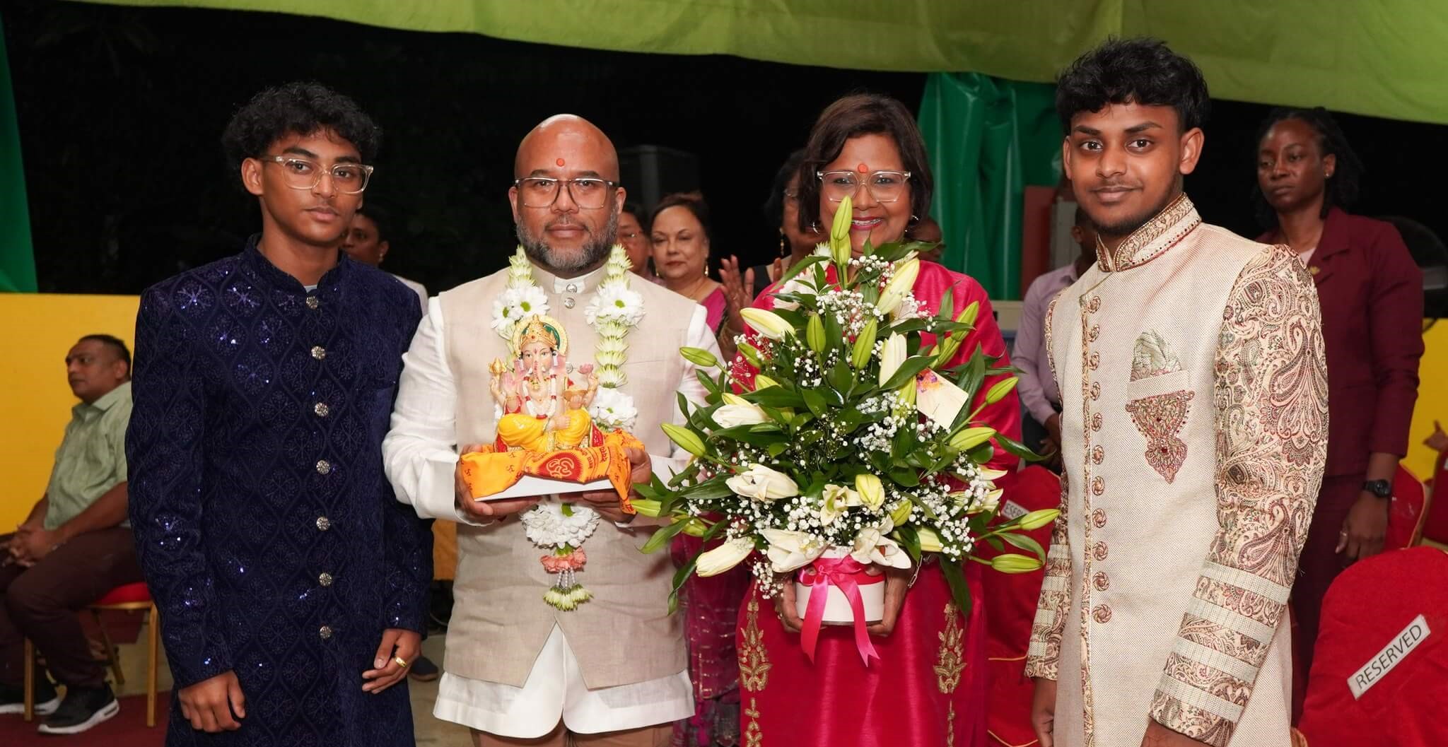 Their Excellencies attend the 35th Annual Ganesh Utsav Celebration