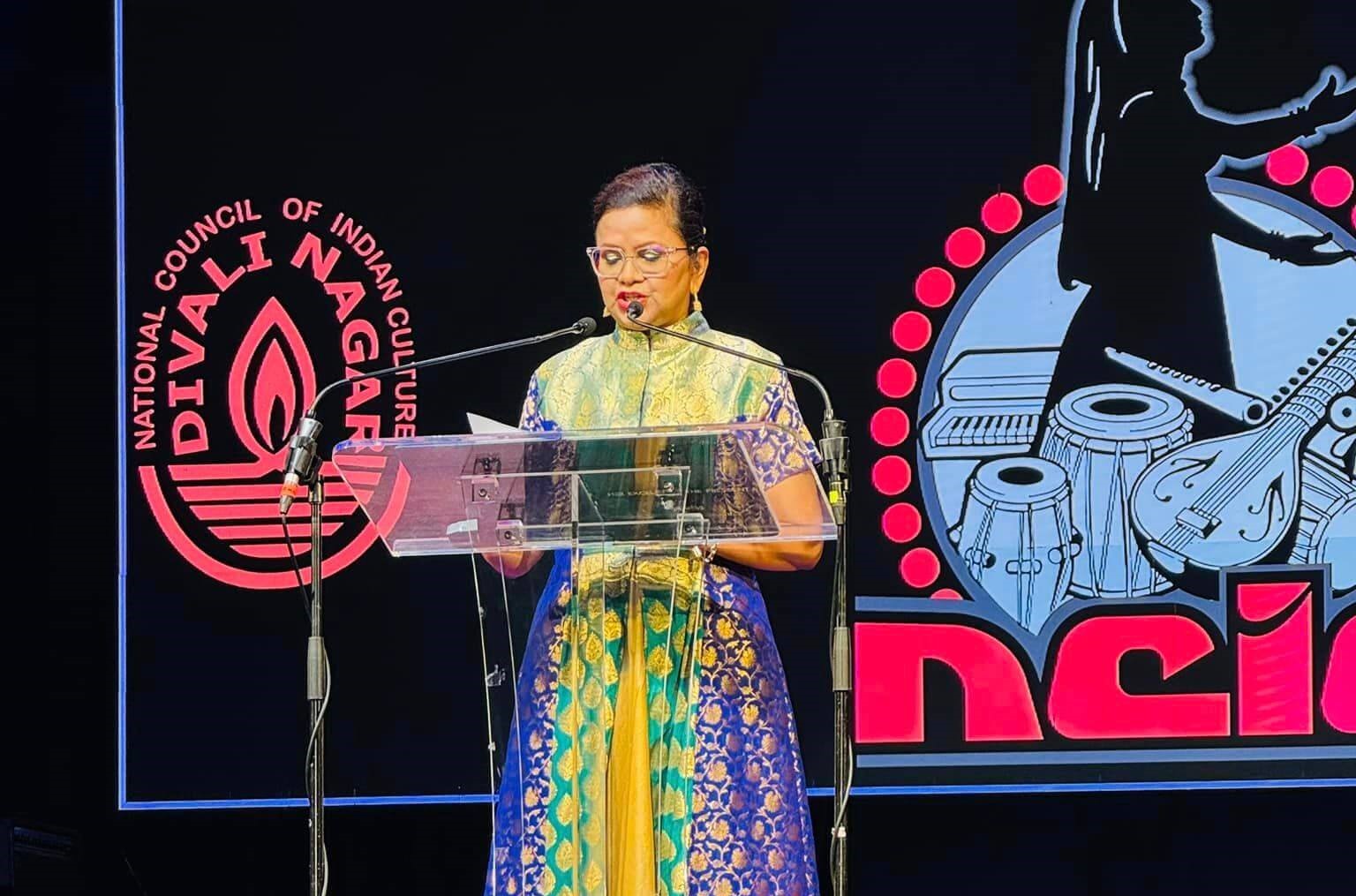 Her Excellency delivers Feature Address at the Divali Nagar 2024