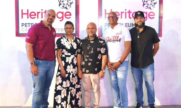 Their Excellencies visit the Heritage Petroleum Skiffle Steel Orchestra