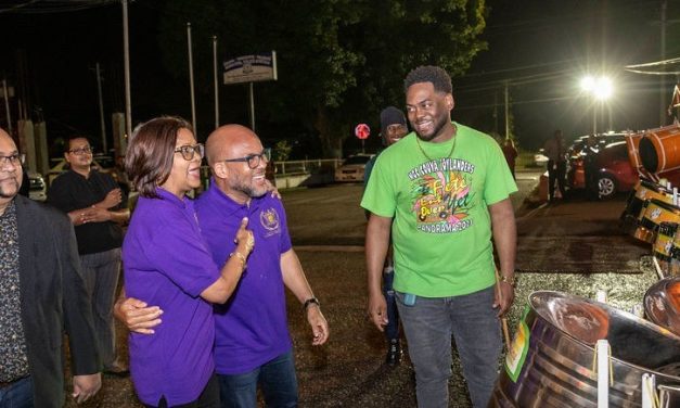 Their Excellencies visit the NGC Couva Joylanders Steel Orchestra