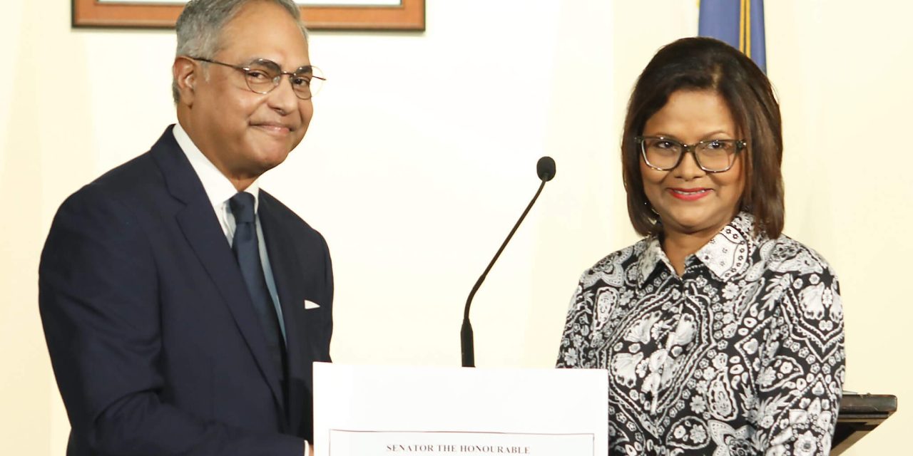 Senator Darrell Allahar and Senator David Nakhid sworn-in as Government Ministers