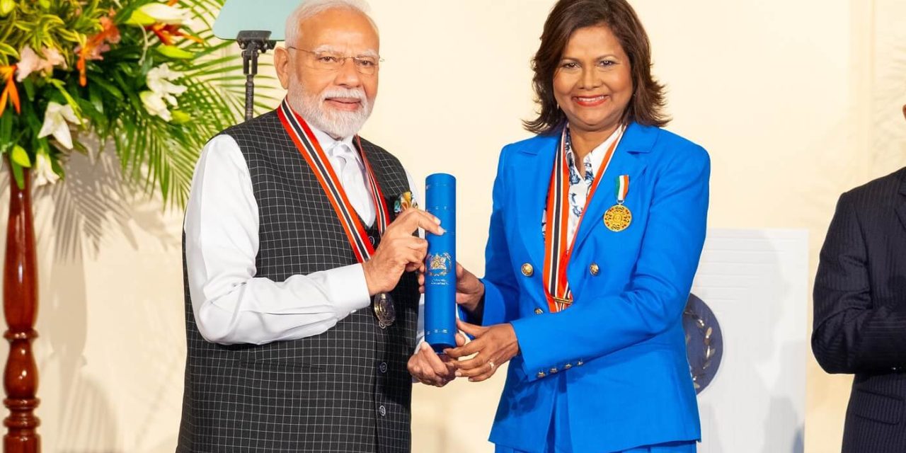 Conferral of the O.R.T.T. on the Hon. Narendra Modi, Prime Minister of India
