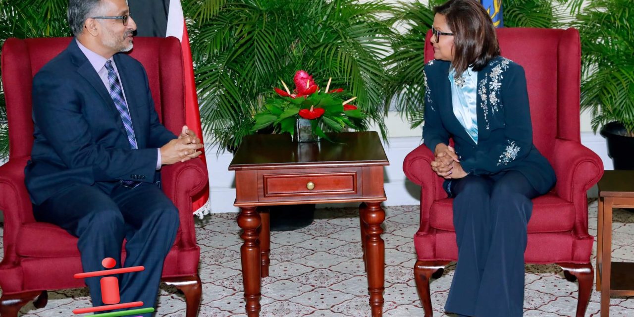 Courtesy Call from new Principal of Hugh Wooding Law School