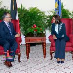 Courtesy Call from new Principal of Hugh Wooding Law School