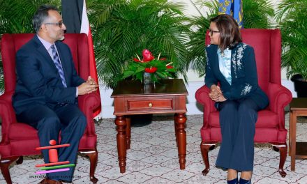Courtesy Call from new Principal of Hugh Wooding Law School