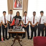 Her Excellency Meets the Presentation College, Chaguanas Robotics Team