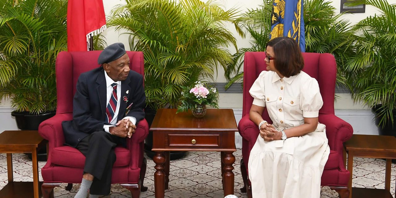 Courtesy Call: WWII Veteran Mr Prince Albert Jacob