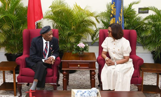 Courtesy Call: WWII Veteran Mr Prince Albert Jacob