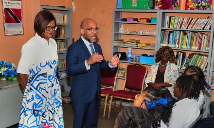 Their Excellencies visit Port of Spain schools