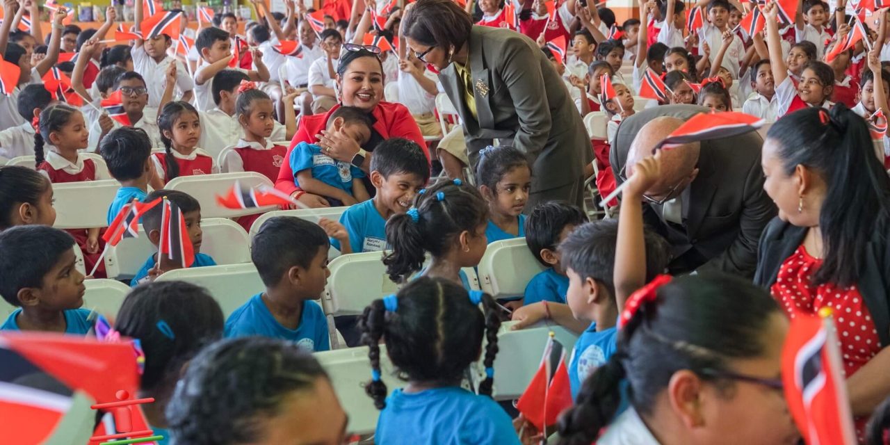 Their Excellencies visit the Caroni Education District