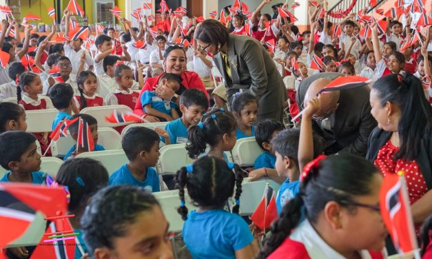Their Excellencies visit the Caroni Education District