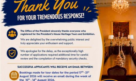 The President’s House Heritage Tours and Exhibition: Registration Update